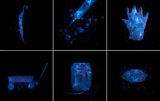 From "Glowing Evidence," a series of lenticular photographs by Laurie Tumer.